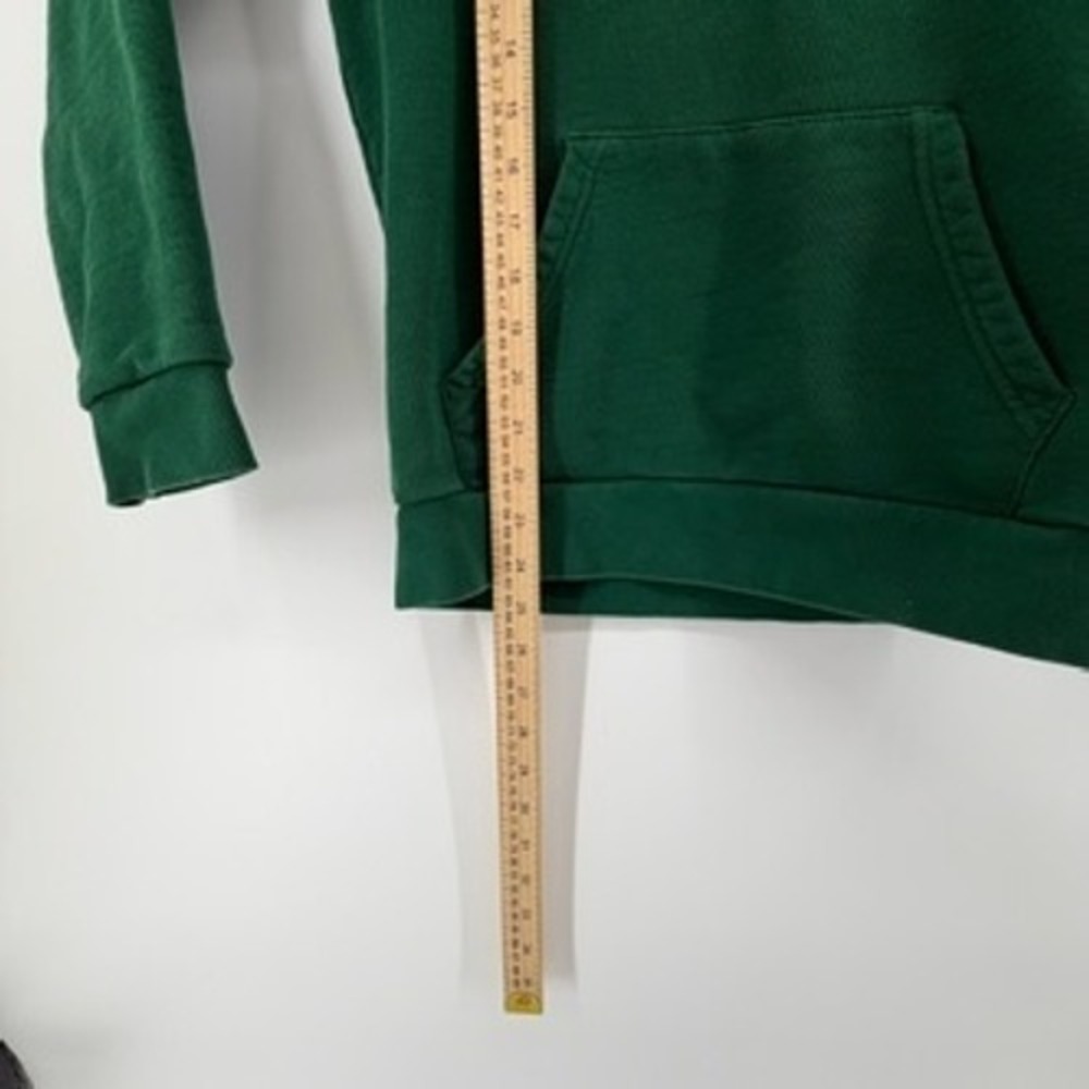 Adidas Originals Trefoil Pullover Hoodie Green Cotton Sweatshirt Mens Small - Picture 9 of 9